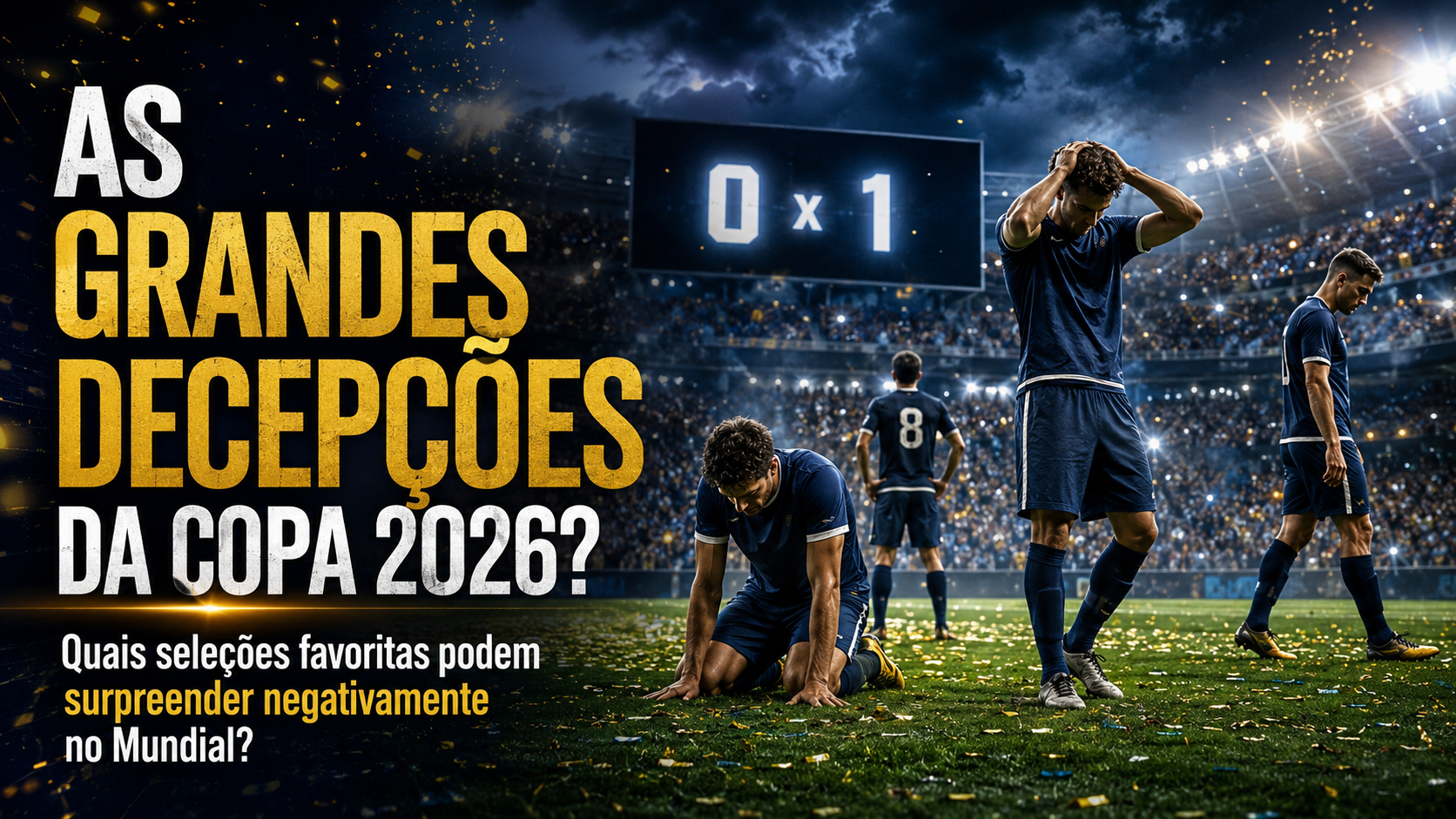 A história já mostrou que gigantes do futebol podem surpreender… negativamente...