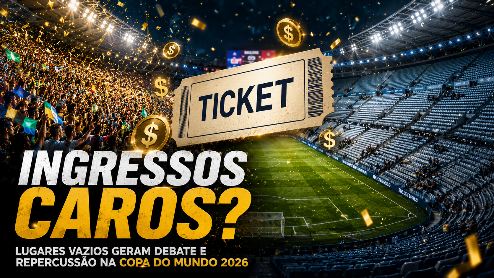Ingressos caros demais? Esse assunto está dando o que falar na Copa...